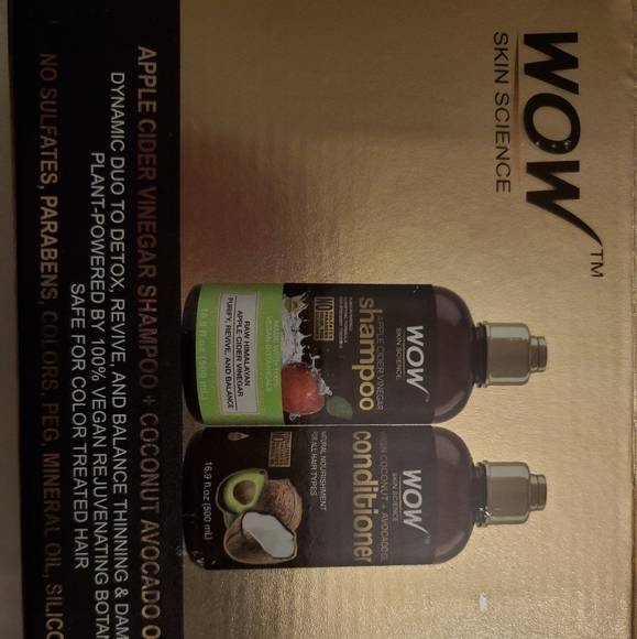 Wow-New Shampoo Apple Cider Vinegar & Virgin Coconut & Avocado Oil Conditioner - Picture 3 of 3